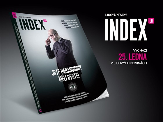 Magazn Index LN vychz v pondl 25: ledna v Lidovch novinch