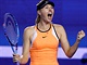 Rusk tenistka Maria arapovov oslavuje postup do tvrtfinle Australian Open.