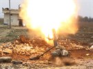 Bojovníci Syrské svobodné armády bojují nedaleko Aleppa s Islámským státem (18....