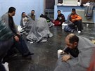Peiví migranti jsou oetováni na ostrov Kalymnos (22. ledna 2016)