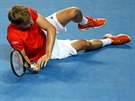 Belgický tenista David Goffin se ocitl v zápase 3. kola Australian Open na...