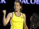 JO! eská tenistka Barbora Strýcová se raduje ve 3. kole Australian Open.