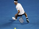 Japonský tenista Kei Niikori zahrál v osmifinále Australian Open míek efektn...