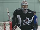 eský hokejový branká Roman Will v pípravném kempu Colorado Avalanhce.