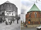 Kaple sv. Kíe v Opav na snímku kolem roku 1888 a v souasné podob