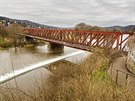Most pes Berounku v Horních Mokropsech v souasné podob