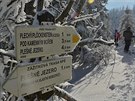 Expert Horské sluby Václav Cypro jezdí na Plechý na skialpech.