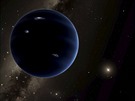 Planeta Devt v pedstavách kreslíe. Podle astronom by mla být plynným...
