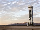 Raketa New Shepard po úspném pistání