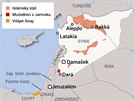 mapka Sýrie