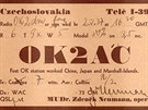 QSL karta Zdeka Neumanna.
