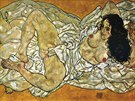 Egon Schiele: Lec ena (z vstavy Klimt/Schiele/Kokoschka a eny, Vde,...