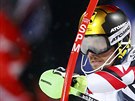 Marcel Hirscher ve slalomu ve Schladmingu.