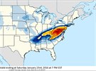 Východnímu pobeí USA hrozí nejvtí snhová boue letoní zimy (22. ledna...