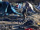 Uprchlický tábor v Calais, zvaný Dungle (24. ledna 2016).