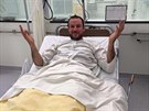 Aksel Lund Svindal v nemocnici po pádu v Kitzbühelu.