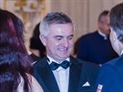 Hradní kanclé Vratislav Myná na plese poádaném prezidentem Miloem Zemanem...