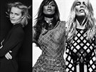 Eva Herzigová v kampani Armani, Naomi Campbellová, Claudia Schifferová a Cindy...