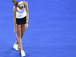 KONEC. esk tenistka Karolna Plkov vypadla ve 3. kole Australian Open.