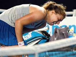 Nmeck tenistka Anna-Lena Friedsamov se kvli bolesti v osmifinle Australian...