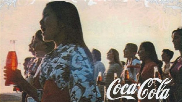 Printová verze reklamy Hilltop na Coca-Colu.