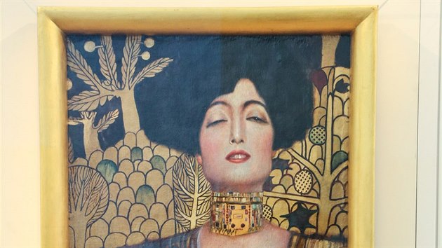Na výstavě pochopitelně nemůže chybět ani Judita Gustava Klimta.