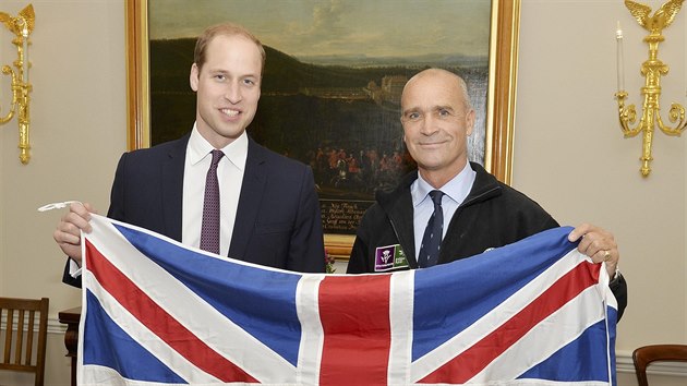 Britsk dobrodruh Henry Worsley se na podzim 2015 setkal s princem Williamem.