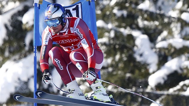 Aksel Lund Svindal slav v superobm slalomu v Kitzbhelu.