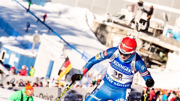 Veronika Vtkov na trati sprintu Svtovho pohru v italsk Anterselv.