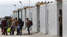 Uprchlický tábor v bavorském Erdingu (27. ledna 2016)