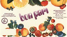 První obal bonbonů Bon Pari z roku 1977.