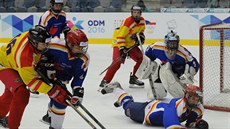 Finále hokejového turnaje mezi  Prahou a  Královéhradeckým krajem.