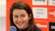 Česká běžkyně na lyžích Kateřina Beroušková na tiskové konferenci