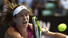 Johanna Kontaová bhem semifinále Australian Open