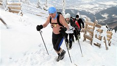 Ján �upa t�sn� pod vrcholem Lysé hory.