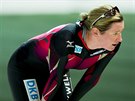 Claudia Pechsteinová po závod SP na 3 000 metr, který se jel ve Stavangeru.