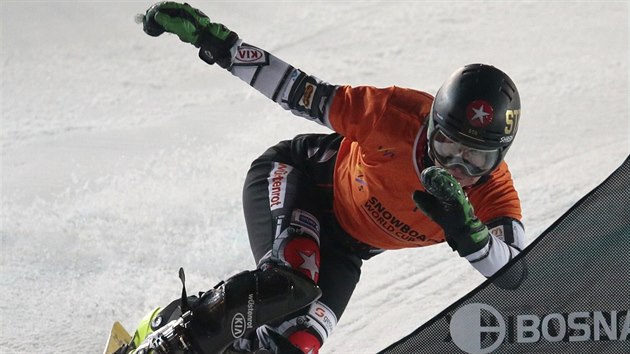 Ester Ledeck pi paralelnm slalomu v Moskv.