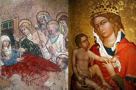 Brnnské biskupství získalo od Moravské galerie fresku Smrt Panny Marie...