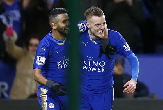 NEZASTAVITELNÍ. Jamie Vardy a Rijád Mahriz dál táhnou Leicester, proti...