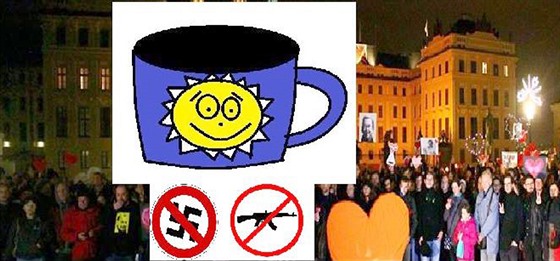 Úvodní fotografie k facebookové události  „Sluníčkem a kávou proti xenofobii a...