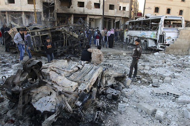 Mírové rozhovory o Sýrii naru�il víkendový útok sebevra�edných atentátník� u...
