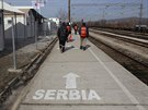 Benci na makedonsko-srbské hranici (1. února 2016)