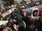 Teherán. Poheb generála íránských Revoluních gard, který padl v bojích v...