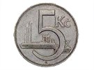 Vz�cn� je i niklov� p�tikoruna z roku 1937. Cena kolem 50 tis�c za kus. Cenn�...