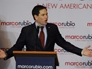 Republikánský kandidát Marco Rubio na mítinku v Iow (2. února 2016).