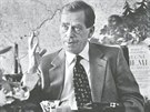 Václav Havel ve své pracovn, 1995 (z knihy eskosloventí prezidenti, Paseka...
