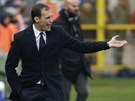 Trenér Juventusu Turín Massimiliano Allegri je nespokojený s hrou svých...