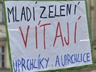 Za Evropu beze strachu a nenávisti se seli lidé v Praze na Pohoelci.