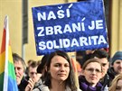 Protestní shromádní Solidarita bez hranic: Akní den proti pevnosti Evropa na...