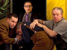 Ji�� Hejcman (vlevo), Pavel Majkus, David Vacul�k (naho�e) a Martin Vrt��ek v...